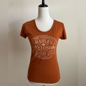 Harley-Davidson Orange Graphic Tee